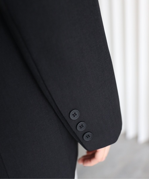 YENNA（イェンナ）の「バックシャンテーラードジャケット（テーラードジャケット・レディース・チャコールグレー/ブラック・FREE）」の8枚目の写真