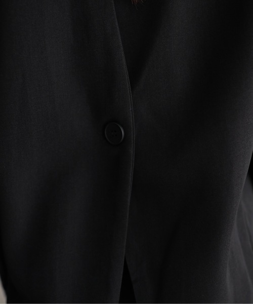 YENNA（イェンナ）の「バックシャンテーラードジャケット（テーラードジャケット・レディース・チャコールグレー/ブラック・FREE）」の7枚目の写真