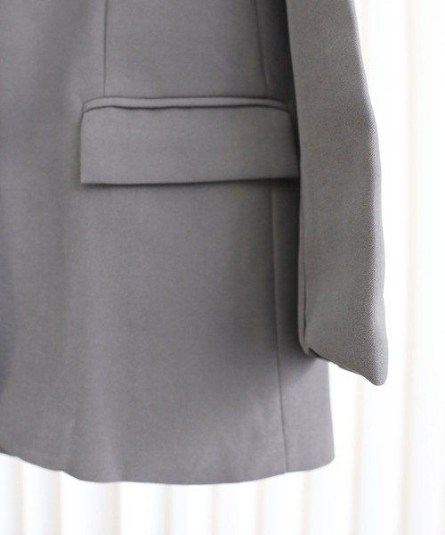 YENNA（イェンナ）の「バックシャンテーラードジャケット（テーラードジャケット・レディース・チャコールグレー/ブラック・FREE）」の20枚目の写真