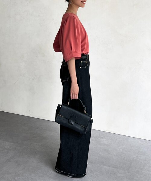 Chez toi（シェトワ）の「パフ5分袖スウェット（Tシャツ/カットソー・レディース・ピンク/グレー/ブラック・FREE）」の9枚目の写真