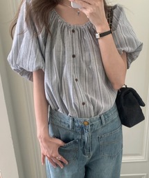 OUTIL ストライプ オフショルダー トップス OUTIL ストライプ オフショルダー Tシャツ サイズ0 - メルカリ