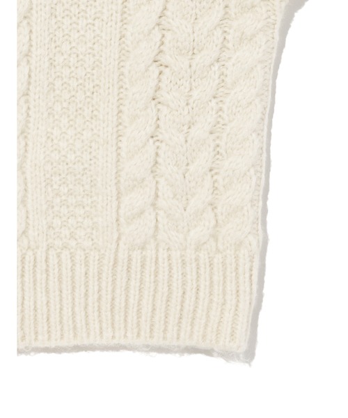 Levi's(リーバイス)の「Levi's/リーバイス INES ケーブルニットセーター(ニット/セーター・レディース・ホワイト・XS/S/M)」の6枚目の写真