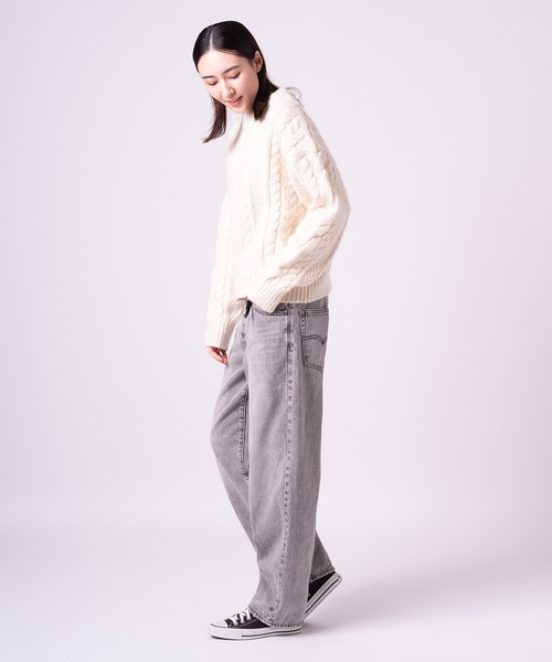 Levi's(リーバイス)の「Levi's/リーバイス INES ケーブルニットセーター(ニット/セーター・レディース・ホワイト・XS/S/M)」の15枚目の写真
