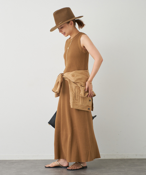 Deuxieme Classe（ドゥーズィエムクラス）の「thermal フレアワンピ―ス（ワンピース・レディース・キャメル・FREE）」の3枚目の写真