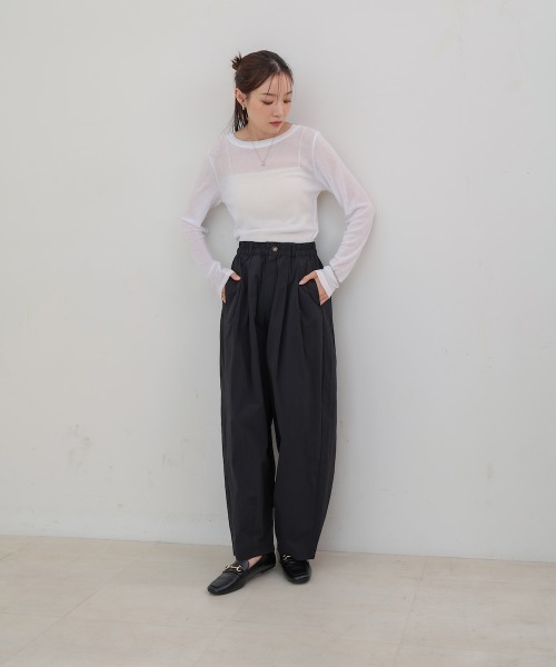 Bab(バブ)の「【S・Mサイズ展開】リラックスバルーンパンツ(その他パンツ・レディース・チャコールグレー/ブラック/グレイッシュベージュ・S/M)」の12枚目の写真