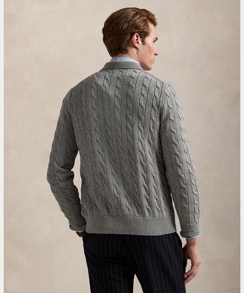 ケーブルニット コットン カーディガン（カーディガン/ボレロ）｜POLO