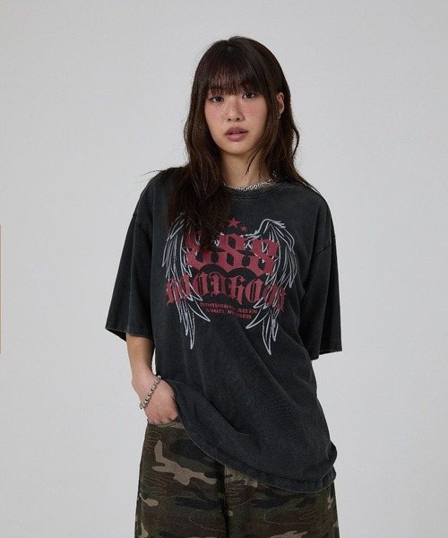 HOODHOOD（フッドフッド）の「【UNISEX】HOODHOOD／888 Angel Ｔ（Tシャツ/カットソー・レディース・ブラック/ブラウン・MEDIUM/SMALL/LARGE）」の19枚目の写真