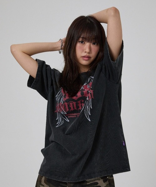 HOODHOOD（フッドフッド）の「【UNISEX】HOODHOOD／888 Angel Ｔ（Tシャツ/カットソー・レディース・ブラック/ブラウン・MEDIUM/SMALL/LARGE）」の18枚目の写真