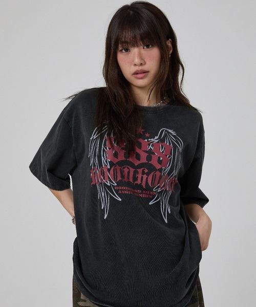 HOODHOOD（フッドフッド）の「【UNISEX】HOODHOOD／888 Angel Ｔ（Tシャツ/カットソー・レディース・ブラック/ブラウン・MEDIUM/SMALL/LARGE）」の17枚目の写真