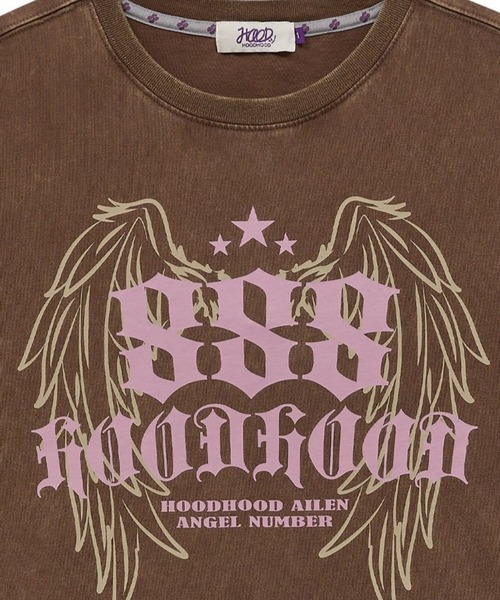 HOODHOOD（フッドフッド）の「【UNISEX】HOODHOOD／888 Angel Ｔ（Tシャツ/カットソー・レディース・ブラック/ブラウン・MEDIUM/SMALL/LARGE）」の10枚目の写真