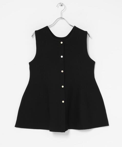 セール】『WEB限定』2WAYペプラムニットベスト（ニット/セーター