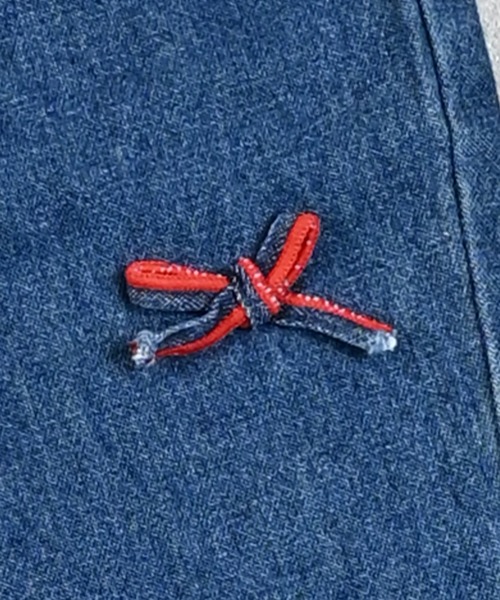 MARKEY'S（マーキーズ）の「[再入荷]リボンいっぱいデニムバレルパンツ（デニムパンツ・キッズ・ブルー/ブラック・80/90/95/100/110/120/130/140/150）」の22枚目の写真