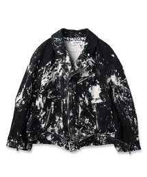 DISCOVERED（ディスカバード）の「BLACK BLEACH W RIDERS BLOUSON（ライダースジャケット）」