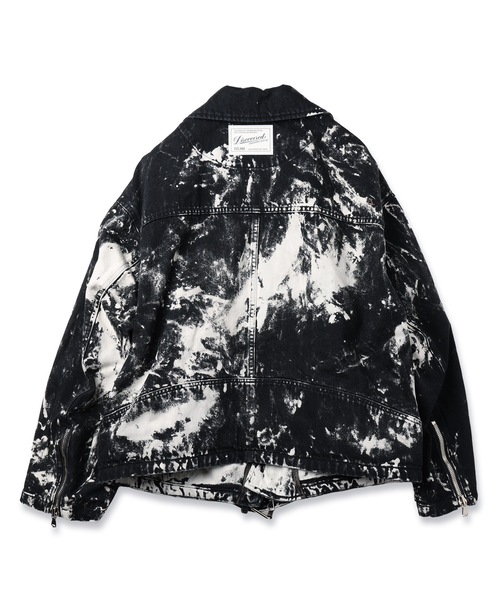 DISCOVERED(ディスカバード)の「BLACK BLEACH W RIDERS BLOUSON(ライダースジャケット・メンズ・ホワイト/ブラック・1/3)」の18枚目の写真
