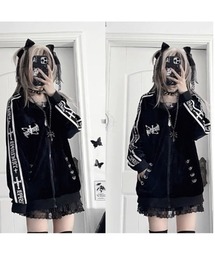 tシャツ A'GEM/9 × .kom 「TricuspidC/トライカスピッドシー」 †メンヘラエンジェルサスペンダー半袖Tシャツ† レディース A'GEM/9 × .kom 『TricuspidC/トライカスピッドシー』バック