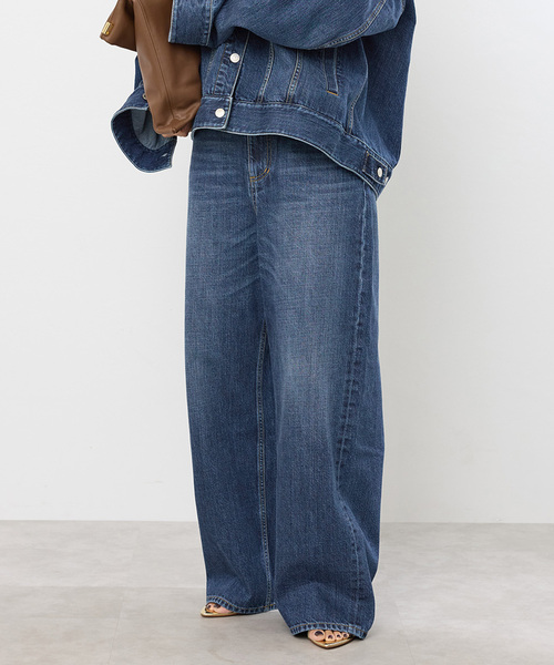 美品　ドゥーズィエムクラス　SLVRLAKE スリムクロップ デニム DEUXIEME CLASSE - 美品 ドゥーズィエムクラス SLVRLAKE スリム