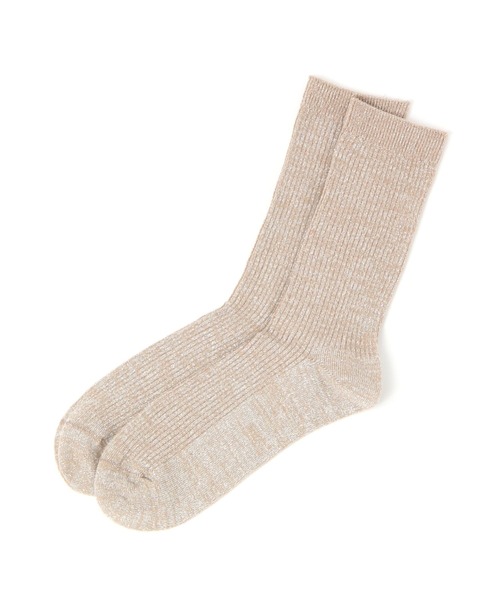 GLOBAL WORK（グローバルワーク）の「らくごこちリブラメソックス/572113（ソックス/靴下・レディース・グレー/シルバー/オフホワイト/ブラック/ベージュ・FREE）」の4枚目の写真
