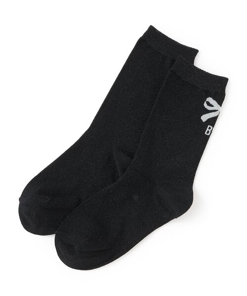 by LOVEiT（バイラビット）の「ラメクルーソックス（ソックス/靴下・キッズ・ブラック/ピンク/ベージュ・M/L）」の2枚目の写真