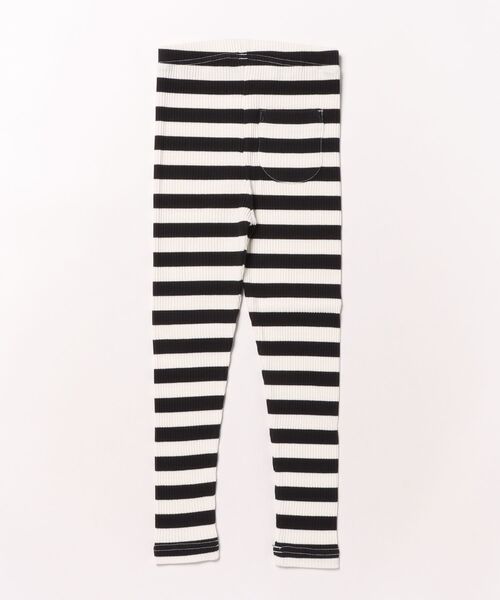 LOWRYS FARM（ローリーズファーム）の「ボーダーリブレギンス　 581346（レギンス/スパッツ・キッズ・レッド系/マルチ/イエロー×グレー/グレー系/ネイビー系/ネイビー/ブルー系/ピンク系/オレンジ系/ブラック×ホワイト・100cm/110cm/120cm/130cm）」の12枚目の写真