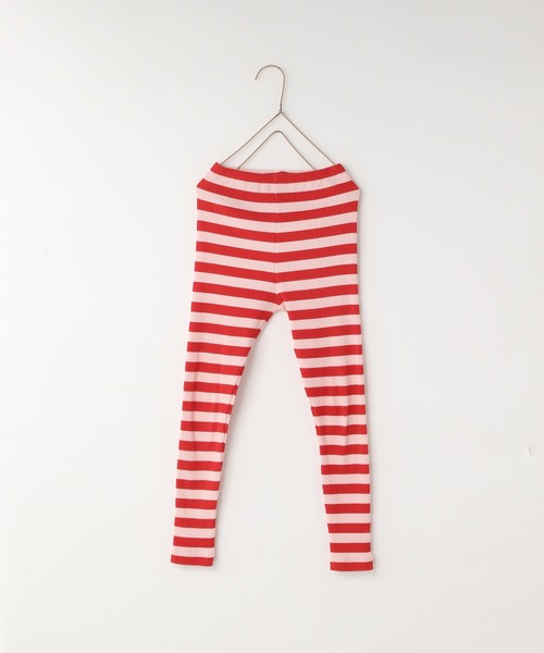 LOWRYS FARM（ローリーズファーム）の「ボーダーリブレギンス　 581346（レギンス/スパッツ・キッズ・レッド系/マルチ/イエロー×グレー/グレー系/ネイビー系/ネイビー/ブルー系/ピンク系/オレンジ系/ブラック×ホワイト・100cm/110cm/120cm/130cm）」の11枚目の写真