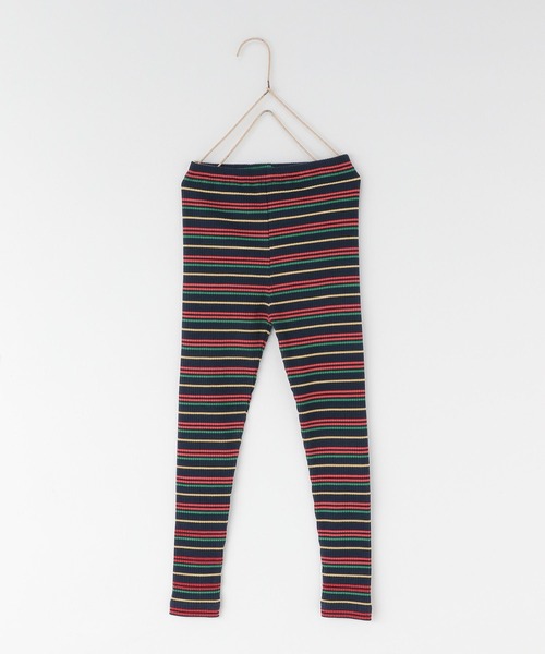LOWRYS FARM（ローリーズファーム）の「ボーダーリブレギンス　 581346（レギンス/スパッツ・キッズ・レッド系/マルチ/イエロー×グレー/グレー系/ネイビー系/ネイビー/ブルー系/ピンク系/オレンジ系/ブラック×ホワイト・100cm/110cm/120cm/130cm）」の20枚目の写真