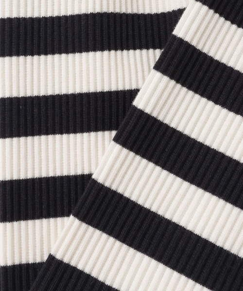 LOWRYS FARM（ローリーズファーム）の「ボーダーリブレギンス　 581346（レギンス/スパッツ・キッズ・レッド系/マルチ/イエロー×グレー/グレー系/ネイビー系/ネイビー/ブルー系/ピンク系/オレンジ系/ブラック×ホワイト/ブルー系その他3/ブラック系その他/ピンク系その他2/グリーン系その他2・100cm/110cm/120cm/130cm）」の17枚目の写真