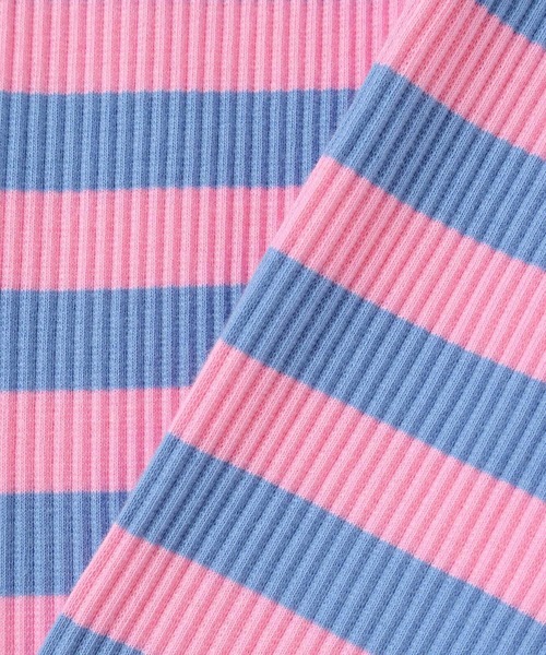 LOWRYS FARM（ローリーズファーム）の「ボーダーリブレギンス　 581346（レギンス/スパッツ・キッズ・レッド系/マルチ/イエロー×グレー/グレー系/ネイビー系/ネイビー/ブルー系/ピンク系/オレンジ系/ブラック×ホワイト/ブルー系その他3/ブラック系その他/ピンク系その他2/グリーン系その他2・100cm/110cm/120cm/130cm）」の19枚目の写真