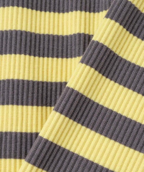 LOWRYS FARM（ローリーズファーム）の「ボーダーリブレギンス　 581346（レギンス/スパッツ・キッズ・レッド系/マルチ/イエロー×グレー/グレー系/ネイビー系/ネイビー/ブルー系/ピンク系/オレンジ系/ブラック×ホワイト/ブルー系その他3/ブラック系その他/ピンク系その他2/グリーン系その他2・100cm/110cm/120cm/130cm）」の22枚目の写真