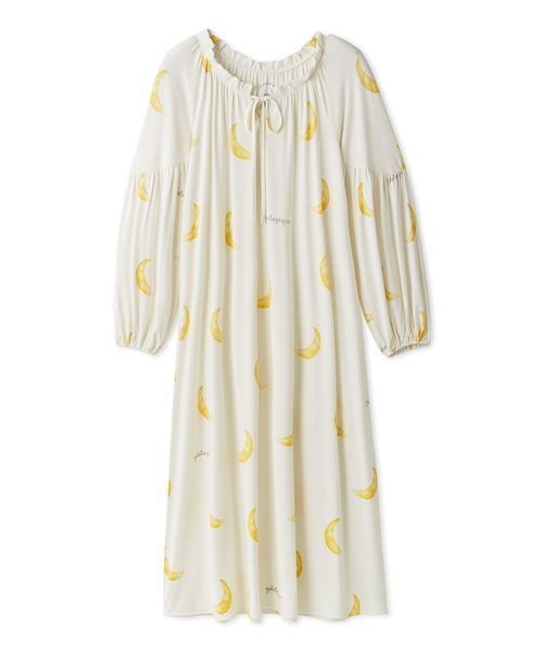 新品タグ付】ジェラートピケ ミュシャ ローズ マキシワンピ イエロー