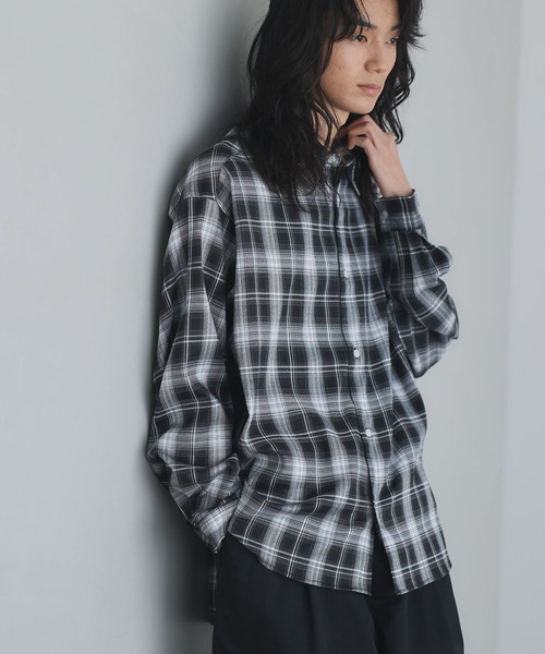 CRAFT STANDARD BOUTIQUE(クラフトスタンダードブティック)の「オンブレーチェックシャツ(シャツ/ブラウス・メンズ・ブラック/ベージュ/ブラウン・L/M/S)」の1枚目の写真
