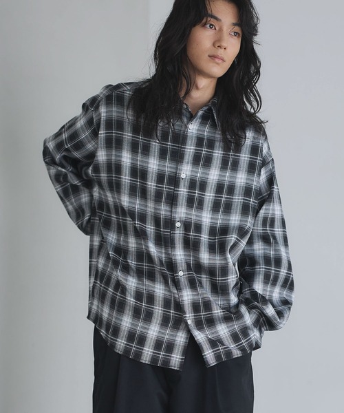 CRAFT STANDARD BOUTIQUE(クラフトスタンダードブティック)の「オンブレーチェックシャツ(シャツ/ブラウス・メンズ・ブラック/ベージュ/ブラウン・L/M/S)」の13枚目の写真