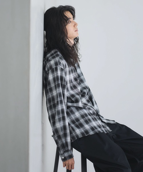 CRAFT STANDARD BOUTIQUE(クラフトスタンダードブティック)の「オンブレーチェックシャツ(シャツ/ブラウス・メンズ・ブラック/ベージュ/ブラウン・L/M/S)」の17枚目の写真