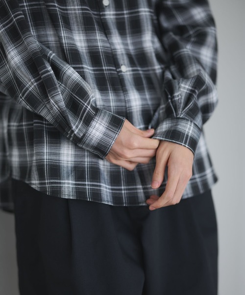 CRAFT STANDARD BOUTIQUE(クラフトスタンダードブティック)の「オンブレーチェックシャツ(シャツ/ブラウス・メンズ・ブラック/ベージュ/ブラウン・L/M/S)」の19枚目の写真