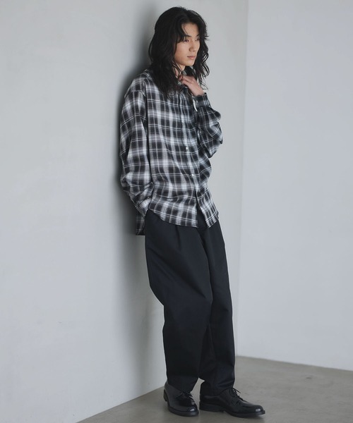 CRAFT STANDARD BOUTIQUE(クラフトスタンダードブティック)の「オンブレーチェックシャツ(シャツ/ブラウス・メンズ・ブラック/ベージュ/ブラウン・L/M/S)」の18枚目の写真