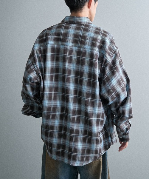 CRAFT STANDARD BOUTIQUE(クラフトスタンダードブティック)の「オンブレーチェックシャツ(シャツ/ブラウス・メンズ・ブラック/ベージュ/ブラウン・L/M/S)」の22枚目の写真