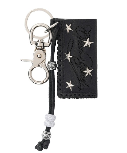 OY（オーワイ）の「『OY/オーワイ』STAR STUD LIGHTER CASE KEYRING/スタースタッドレザーケースキーリング（キーホルダー・レディース・ブラック・FREE）」の4枚目の写真