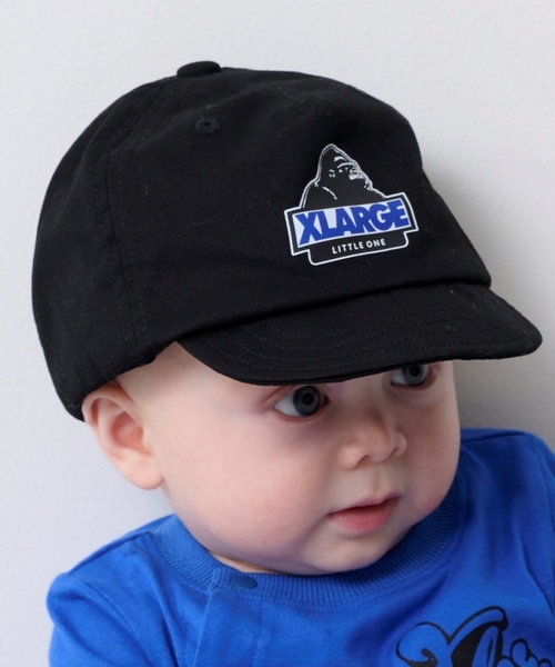 XLARGE KIDS(エクストララージキッズ)の「スランテッドOGベビーキャップ(その他ベビー用品・キッズ・ブラック/ブルー/グリーン・44-46cm)」の1枚目の写真