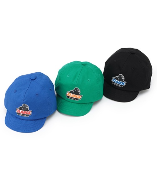 XLARGE KIDS(エクストララージキッズ)の「スランテッドOGベビーキャップ(その他ベビー用品・キッズ・ブラック/ブルー/グリーン・44-46cm)」の5枚目の写真