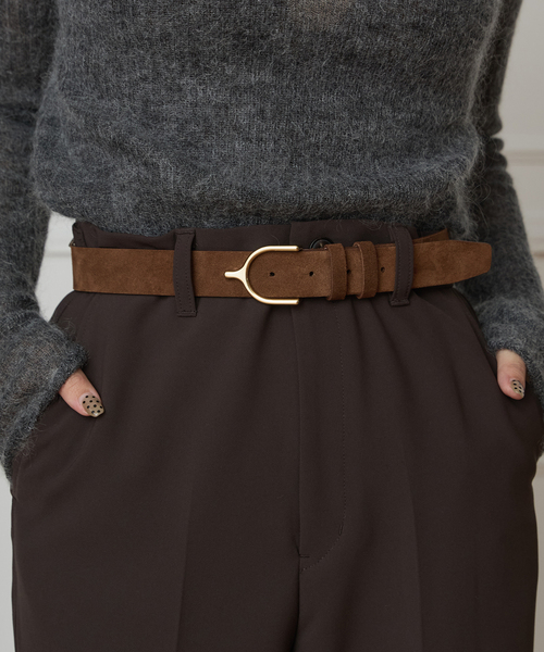 セール】LEFIJE/レフィエ suede belt 2153670288（ベルト）｜LEFIJE