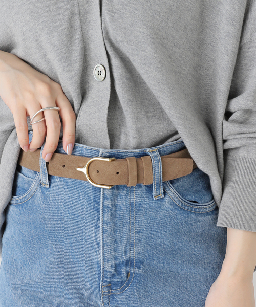 セール】LEFIJE/レフィエ suede belt 2153670288（ベルト）｜LEFIJE