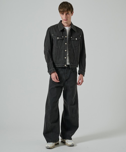 パンツ NVRFRGT 3D TWISTED WIDE LEG NVRFRGT - 【残りわずか】3D Twisted Wide Leg Jeans | ACRMTSM