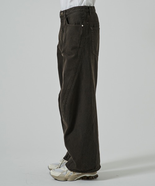 NVRFRGT】3D TWISTED WIDE LEG JEANS（デニムパンツ）｜NVRFRGT