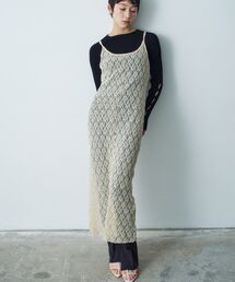 CODE A（コードエー）の「stretch lace cami dress（ワンピース）」