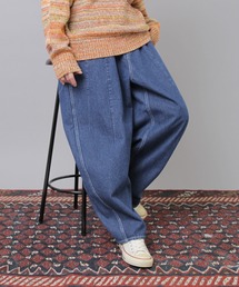 URCH ウエストゴムデニムパンツ R4294 イージーハイクパンツ(F インディゴワンウォッシュ