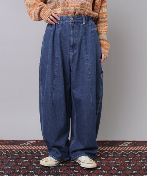 セール】R4381 カルゼデニムのクラフトマンパンツ（デニムパンツ