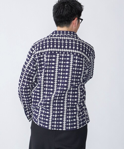 SHIPS（シップス）の「SHIPS: エンブロイダリー オープンカラー ロングスリーブ シャツ（シャツ/ブラウス・メンズ・ブラウン/ベージュ/ネイビー・MEDIUM/LARGE/X-LARGE）」の18枚目の写真