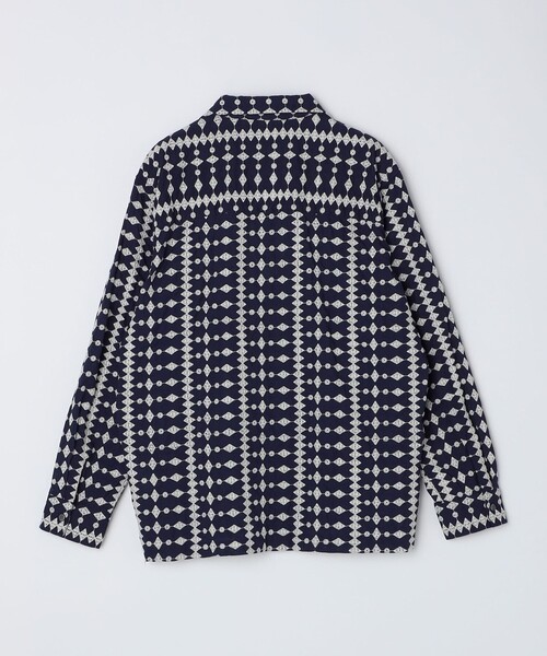 SHIPS（シップス）の「SHIPS: エンブロイダリー オープンカラー ロングスリーブ シャツ（シャツ/ブラウス・メンズ・ブラウン/ベージュ/ネイビー・MEDIUM/LARGE/X-LARGE）」の9枚目の写真