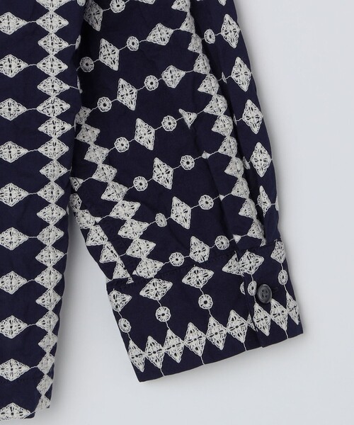 SHIPS（シップス）の「SHIPS: エンブロイダリー オープンカラー ロングスリーブ シャツ（シャツ/ブラウス・メンズ・ブラウン/ベージュ/ネイビー・MEDIUM/LARGE/X-LARGE）」の8枚目の写真