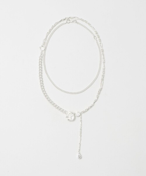 Soierie(ソワリー)の「<Soierie>Rose layered ネックレス(ネックレス・レディース・シルバー・FREE)」の10枚目の写真