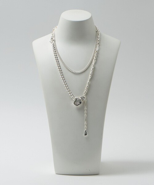 Soierie(ソワリー)の「<Soierie>Rose layered ネックレス(ネックレス・レディース・シルバー・FREE)」の21枚目の写真